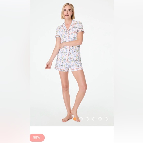 Roller Rabbit Hoppy Spring 🐰🐇Polo Pajamas - Size M - RARE - SOLD OUT ONLINE - Picture 3 of 7